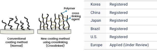 Grafted silicone breast implant